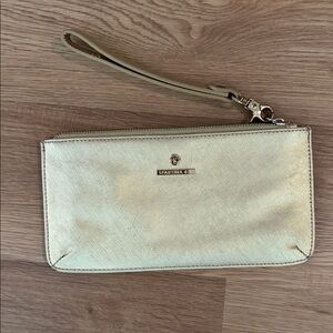 Spartina 449 Metallic Gold Wristlet